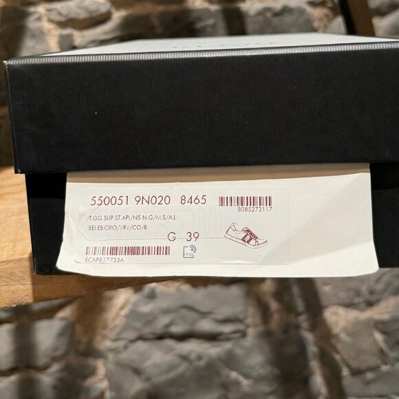 Gucci Bee Print GG Supreme Ace Low-top Sneakers - Picture 11 of 11